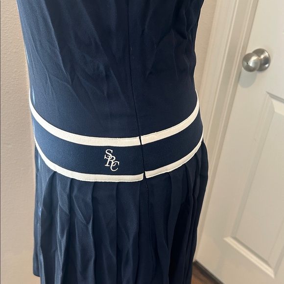 Sporty & Rich Phoebe Mini Dress Pleated Athleisure Preppy Activewear Size S NWT - Picture 6 of 9